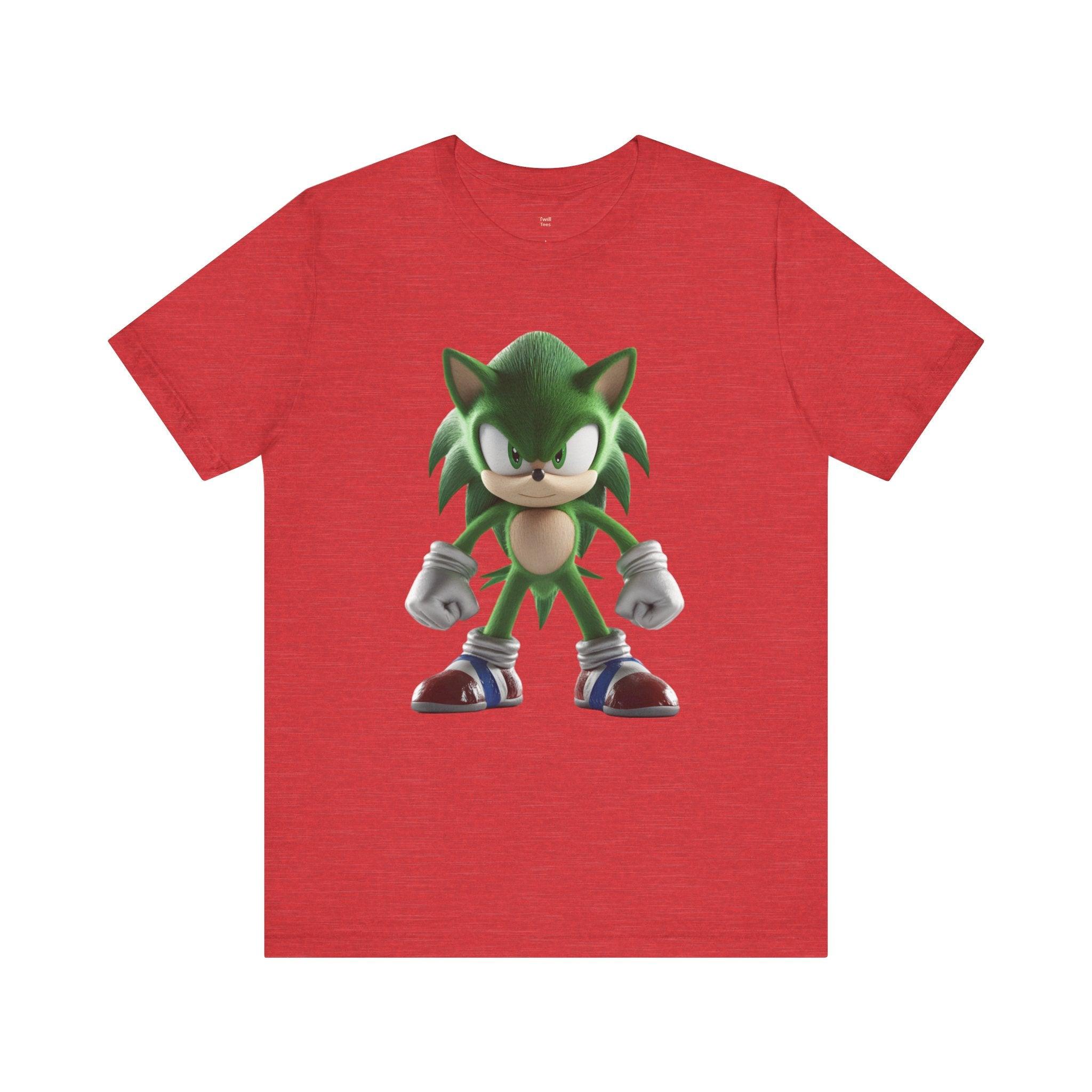 Sonic Emerald Speedforce T Shirt | Heather Red Twill Tees